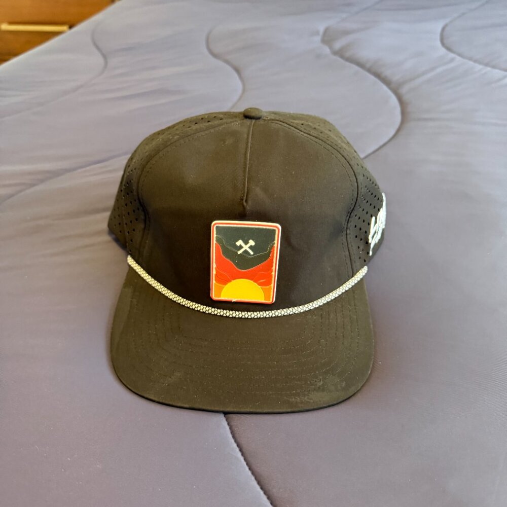 Mens NWT All American Roughneck Black Logo Hat